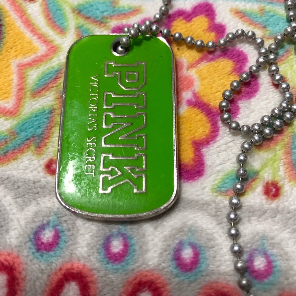 V.S. pink dog tag!